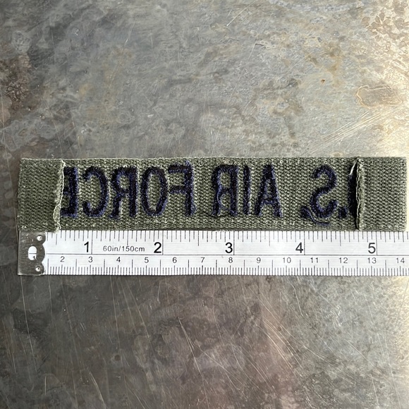 U.S. AIR FORCE embroidered tape patch - Vintage - Picture 10 of 10